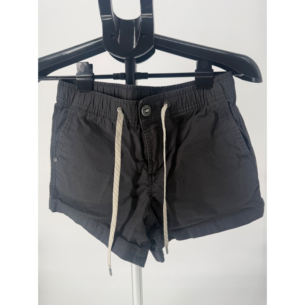 Vuori Ripstop Shorts Women XS Black Hiking Outdoor Gorpcore Drawstring VW364